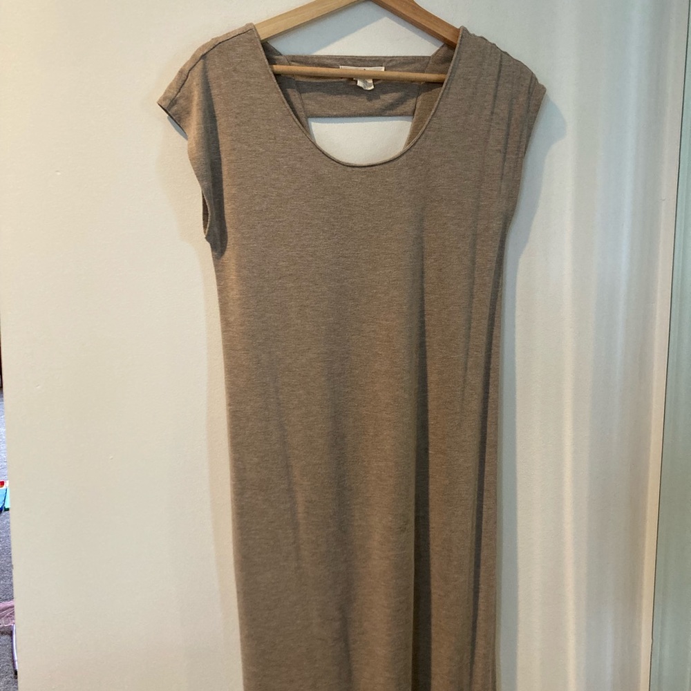 Beige summer casual dress